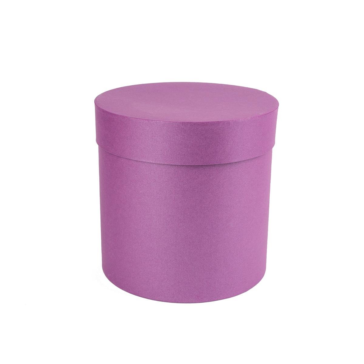 Коробка Perfectbox цилиндрическая перламутровая 16х15х15 см Фиолетовый (1516в9) - фото 1 Коробка Perfectbox цилиндрическая перламутровая 16х15х15 см Фиолетовый (1516в9) - фото 1