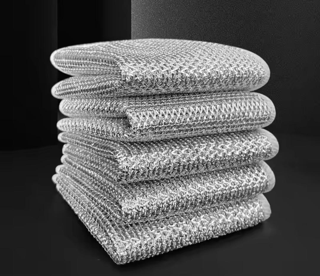 Набор салфеток многоразовых металлических для кухни 20х20 5 шт. - фото 7 Набор салфеток многоразовых металлических для кухни 20х20 5 шт. - фото 7