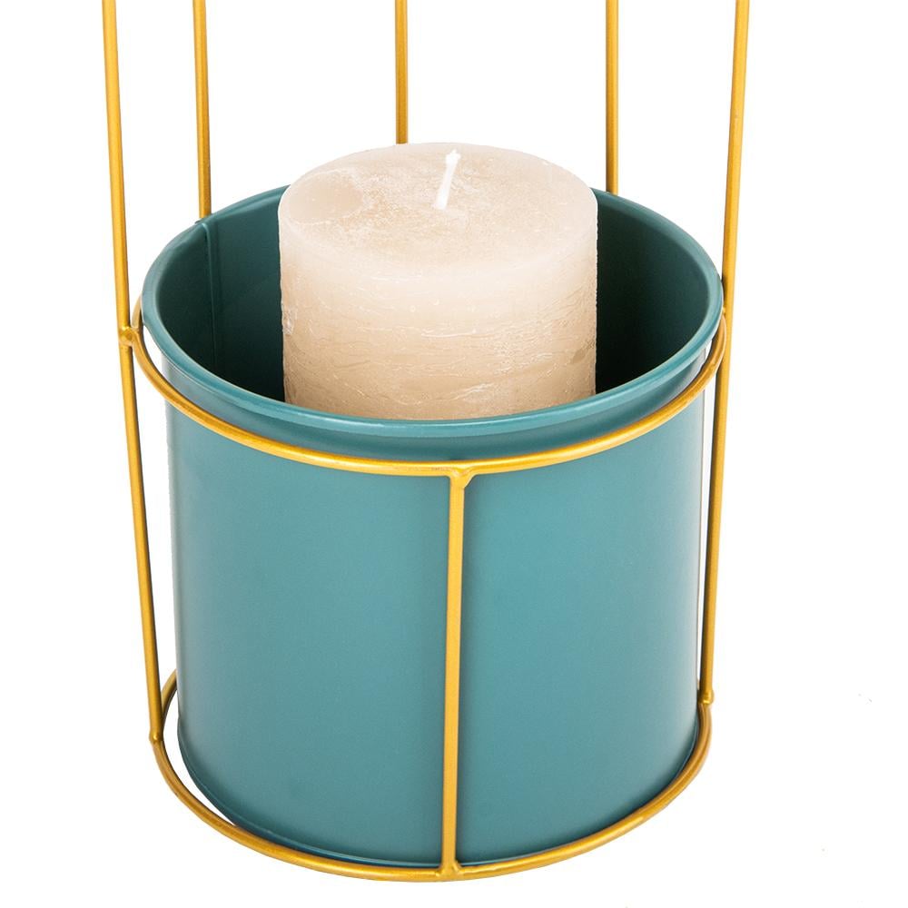 Підсвічник-ваза Elisey Золота пташка 41 см Зелений (8915-008) - фото 3