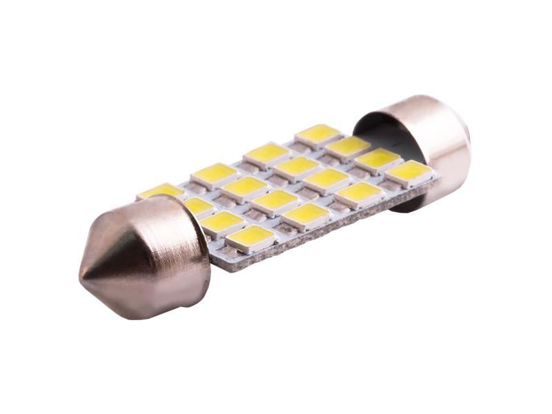 Автолампа світлодіодна C5W SV8,5 12 В 39 мм SMD3528-16led Білий (71)