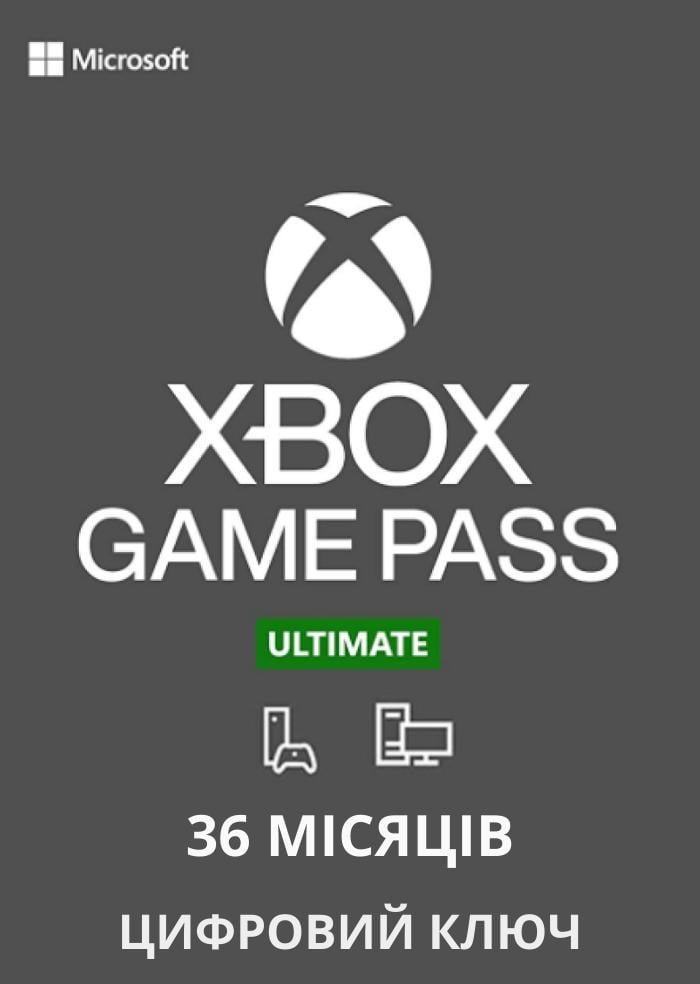 Подписка Xbox Game Pass Ultimate 36 месяцев Game Pass Console и PC и Core и EA Play Xbox One/Series и Windows 10/11 (83218292)