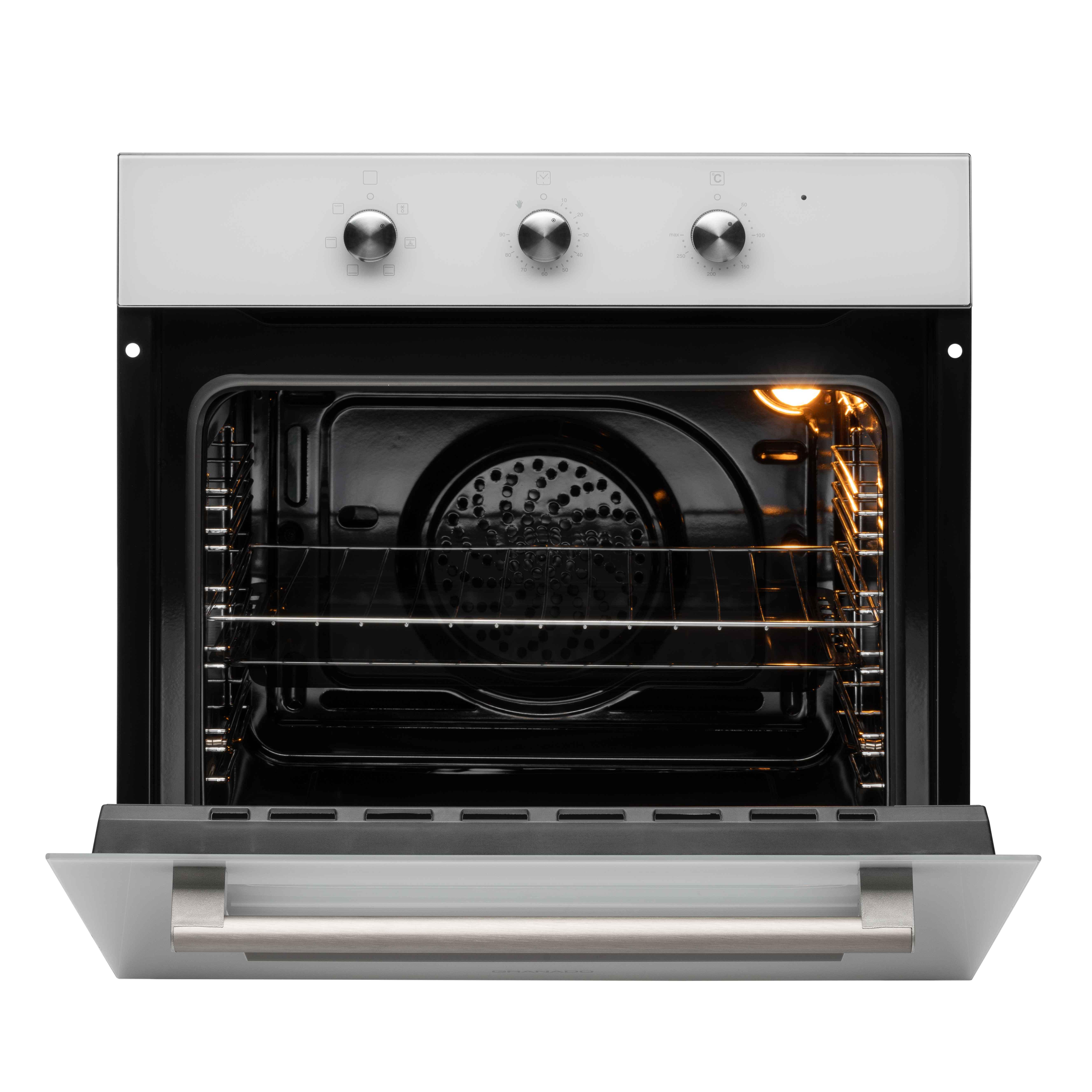 Комплект Granado духова шафа електрична GEO 62-0200 White та варильна поверхня газова GGH 62-104 White glass - фото 4 Комплект Granado духова шафа електрична GEO 62-0200 White та варильна поверхня газова GGH 62-104 White glass - фото 4