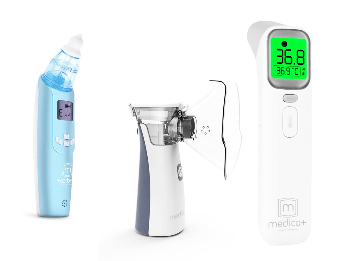 Набор по уходу за ребенком Medica+ Baby Mega Care аспиратор 7.0/термометр 7.0/меш ингалятор 7.0