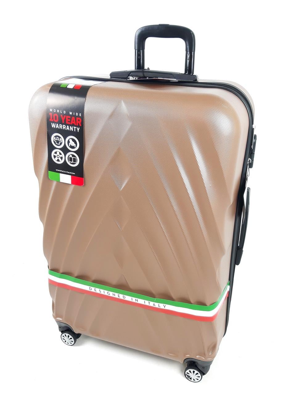 Валіза на колесах Tucci 50 л 56х36х25 см Коричневий (1190)