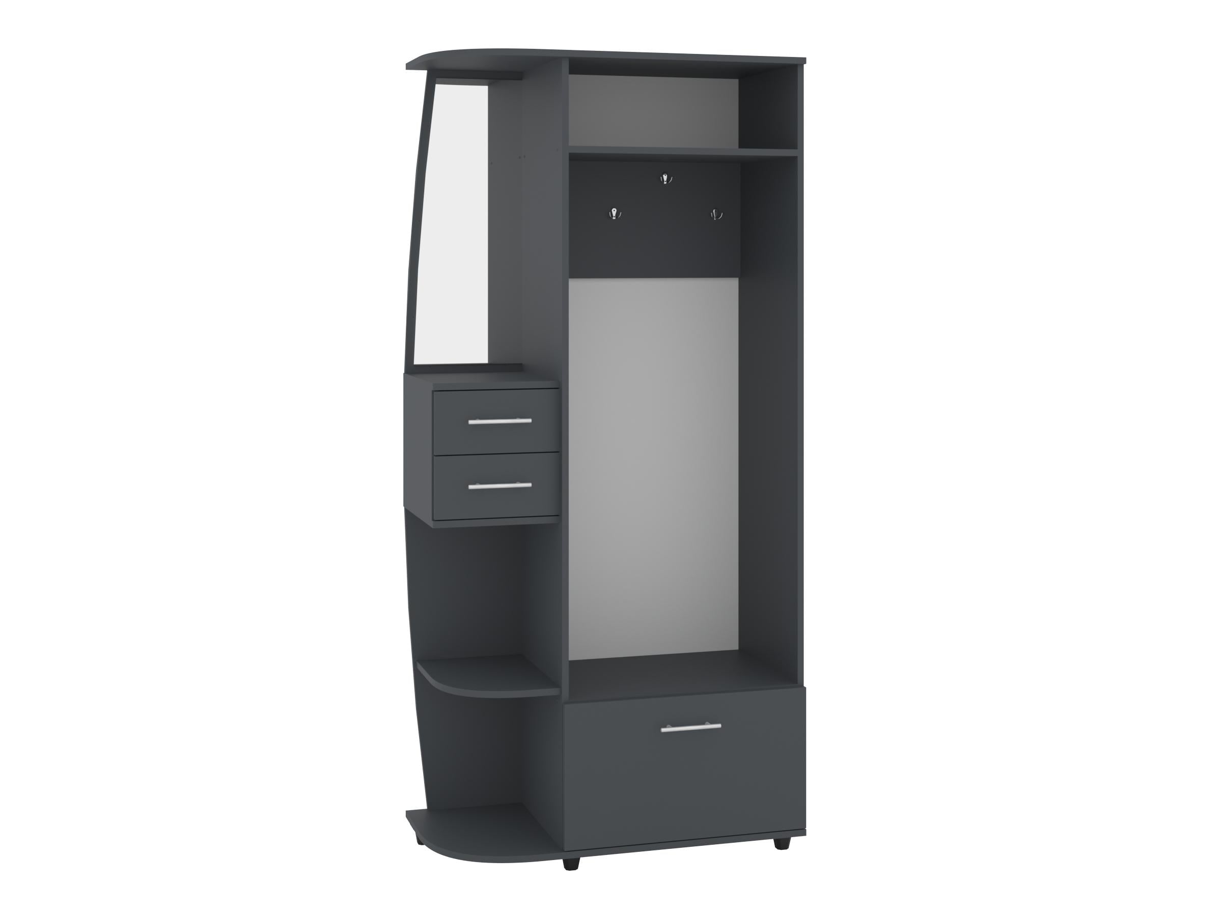 Прихожая PEHOTIN Бригантина 90х42,6х193 см Антрацит (PN-101764) Прихожая PEHOTIN Бригантина 90х42,6х193 см Антрацит (PN-101764)