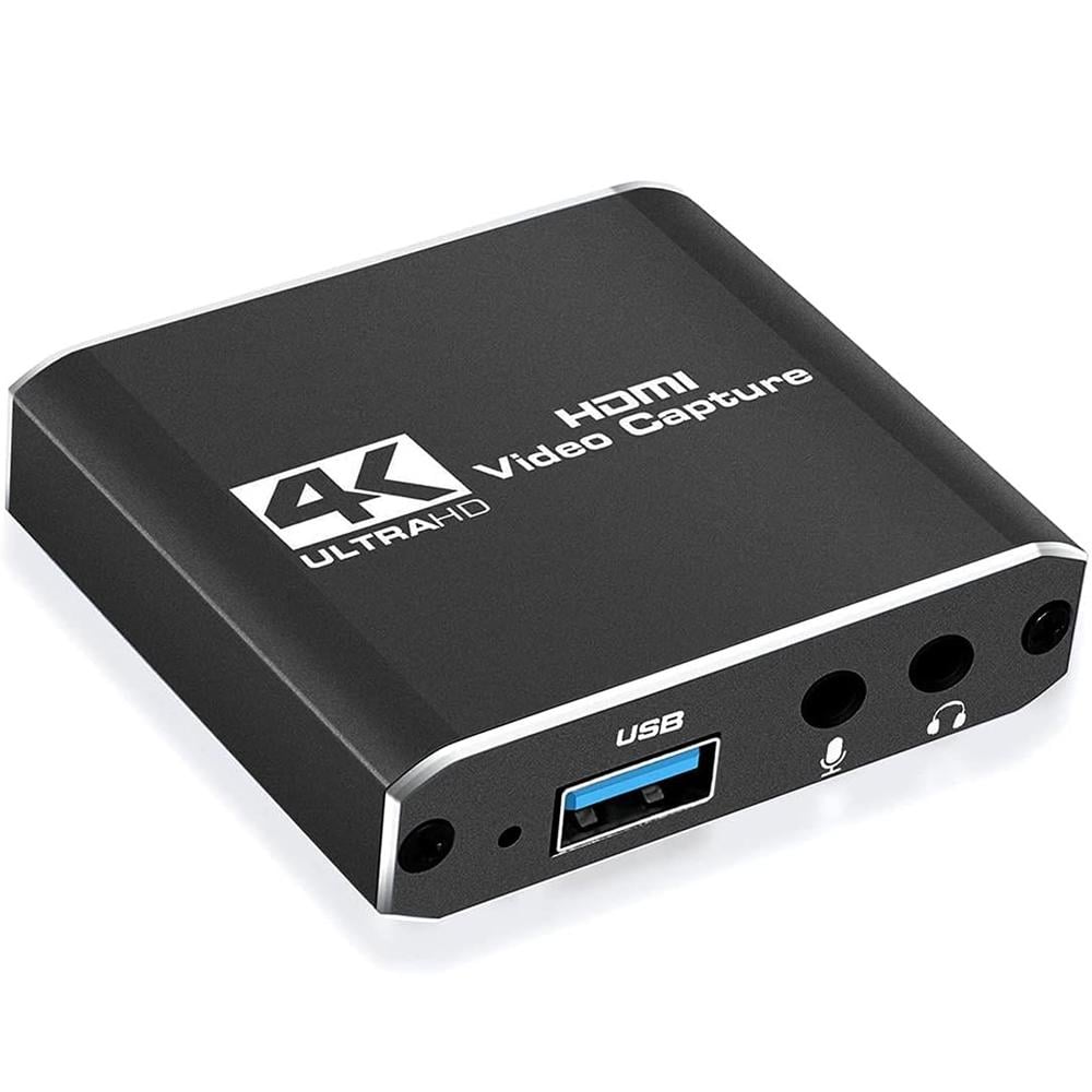 Карта відеозахоплення зовнішня U&P Capture Card USB 3.0 VCC04 Black (4S-VCC04-BK)