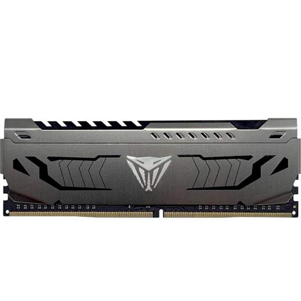 Оперативная память DDR4 8Gb/3600 MHz Patriot Viper Steel/ с радиатором 18-22/22-42 1,35V Gray (PVS48G360C8) - фото 1