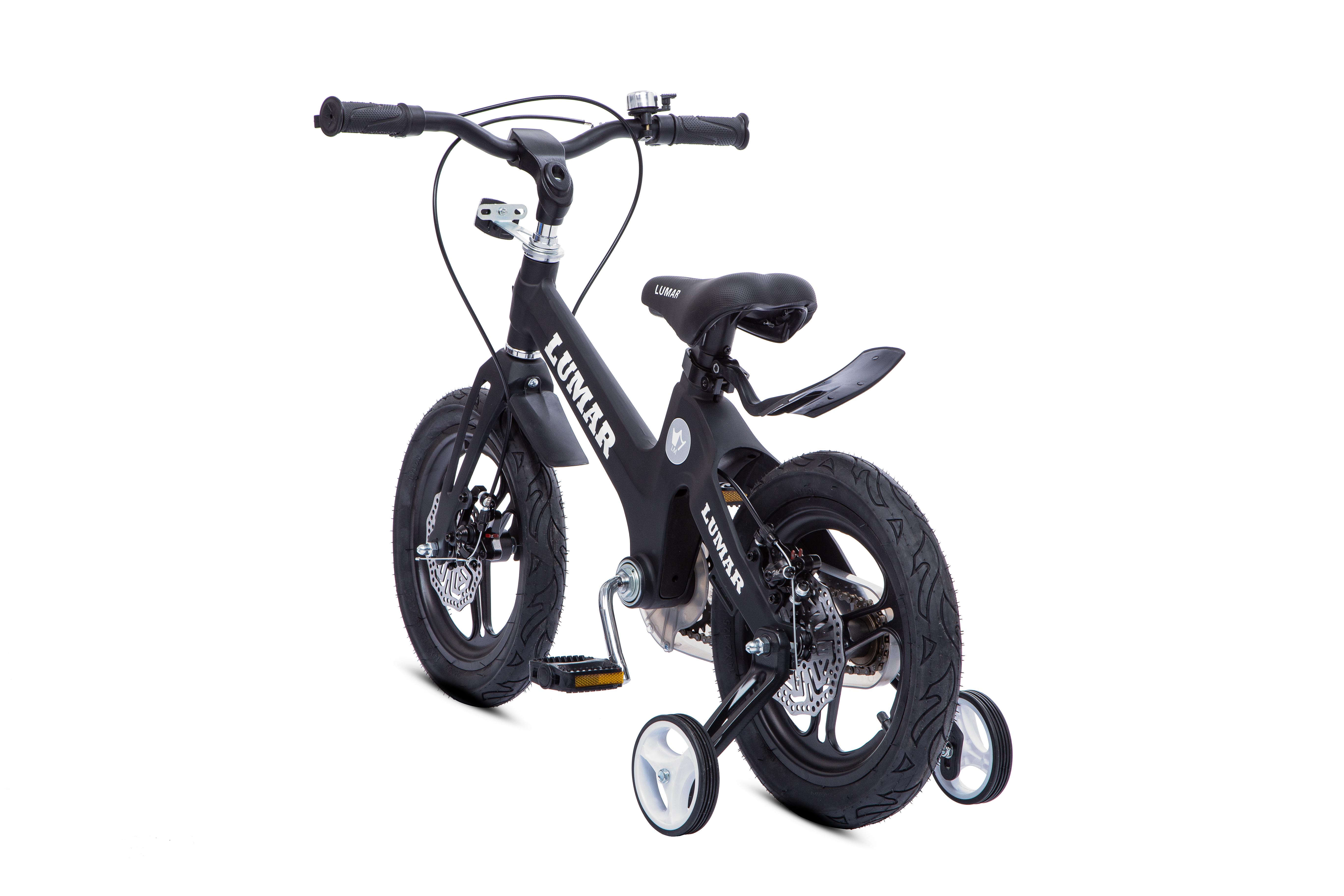 Магнієвий дитячий велосипед LUMAR 18'' Чорний матовий (1802) - фото 4