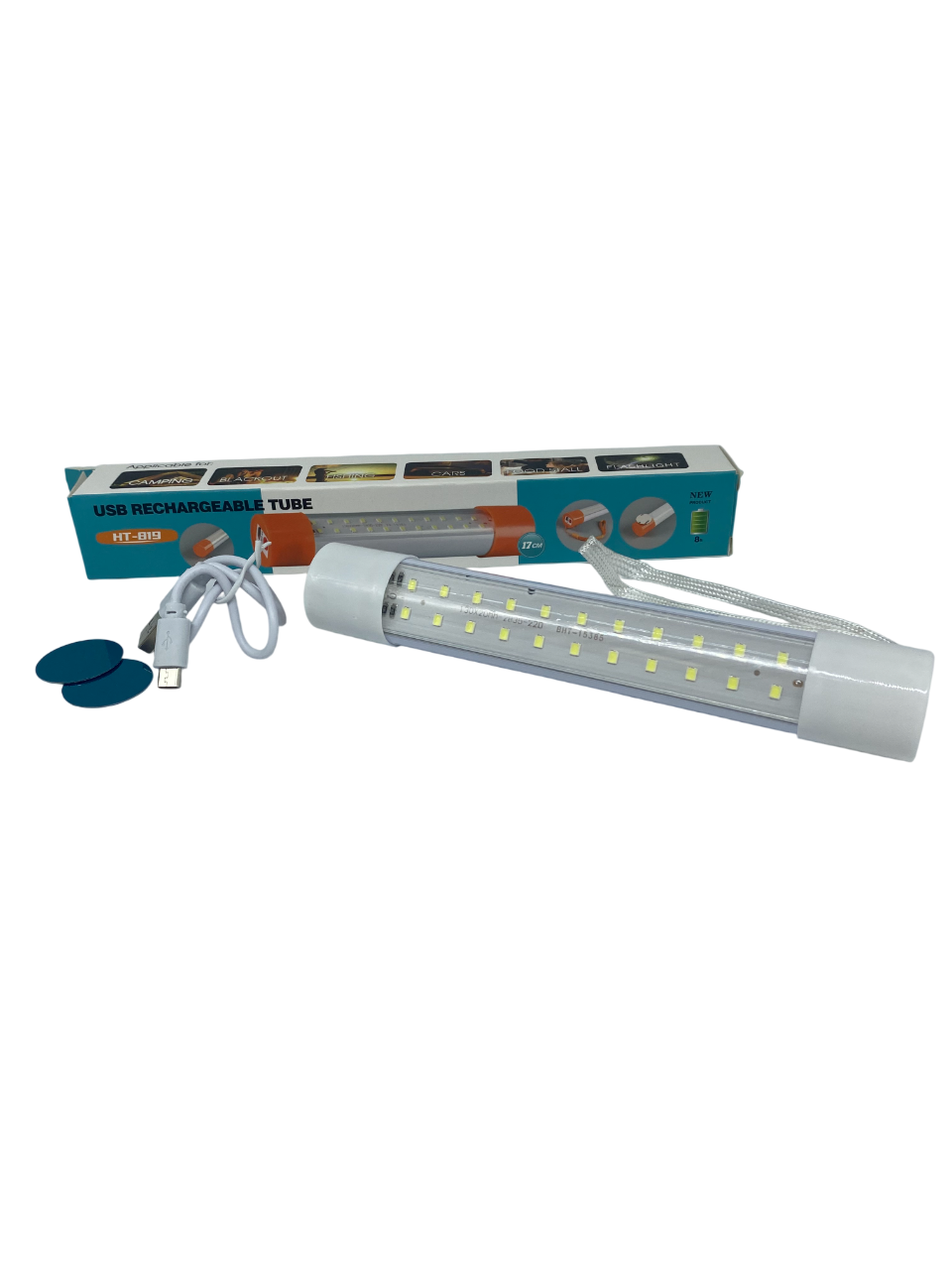 Лампа-ліхтар LED з магнітами 17 см Micro-USB 4 режими