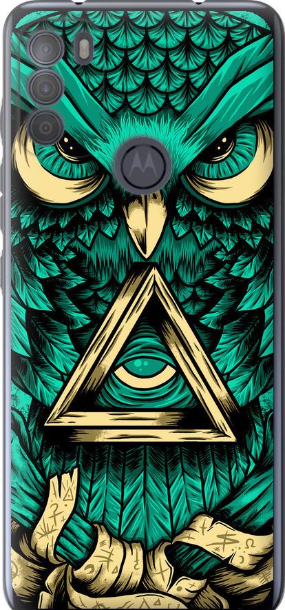 Чехол на Motorola G50 Сова Арт-тату (3971u-2354-42517)