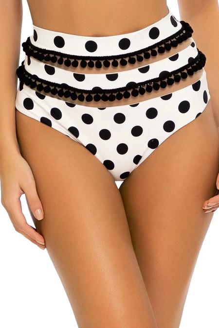 Плавки женские с высокой талией Luli Fama M Белый (673L36)