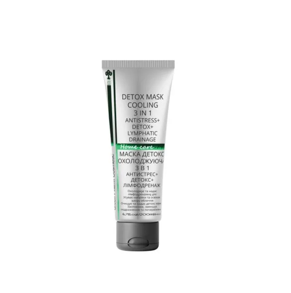 Маска для обличчя охолоджувальна детокс Green Pharm Cosmetic Detox Mask Cooling 3In1 200 мл