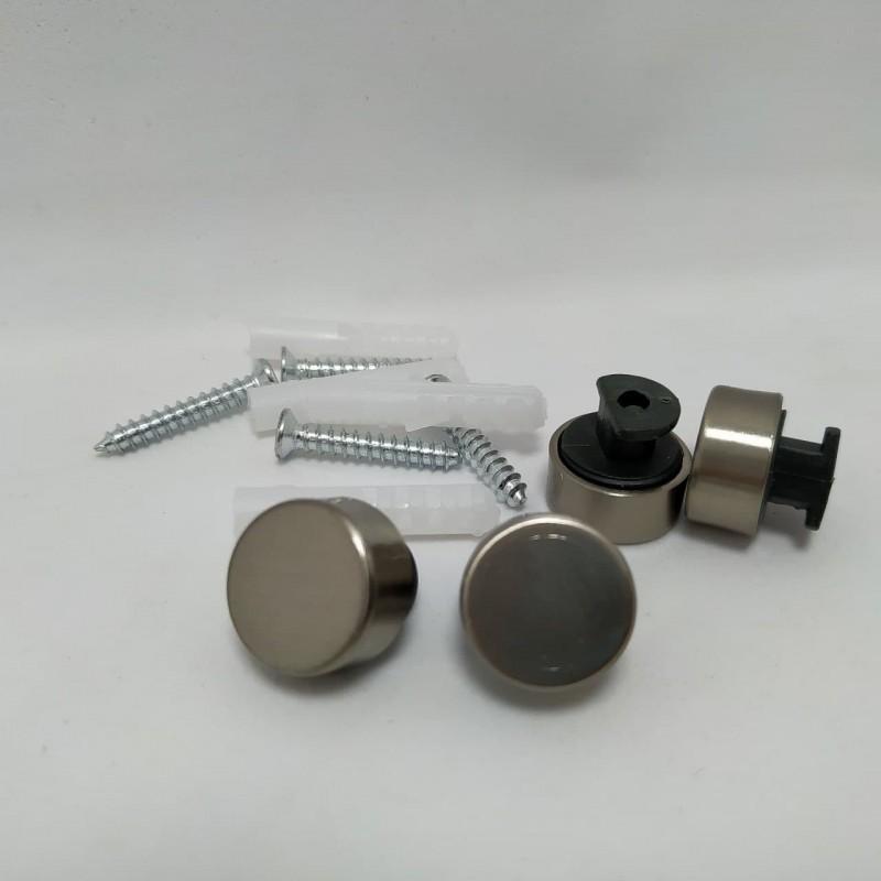 Набір дзеркалоутримувачів Ayna Seti метал 17 мм 4 шт. Сатин (757620)