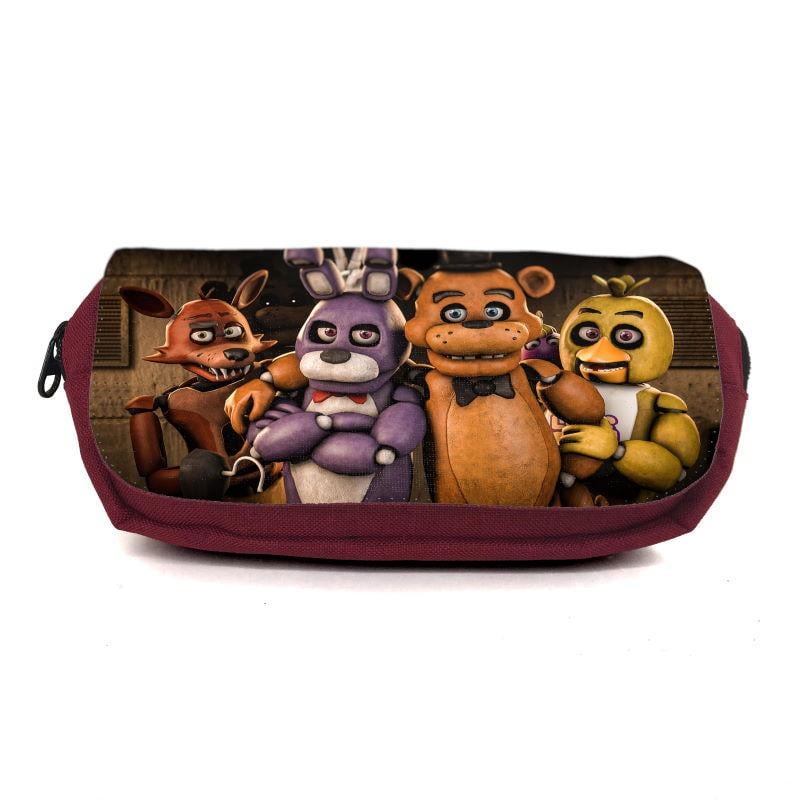 Пенал школьный Аниматроники Пять ночей Фредди FNAF-0014 Бордовый (1478385376)