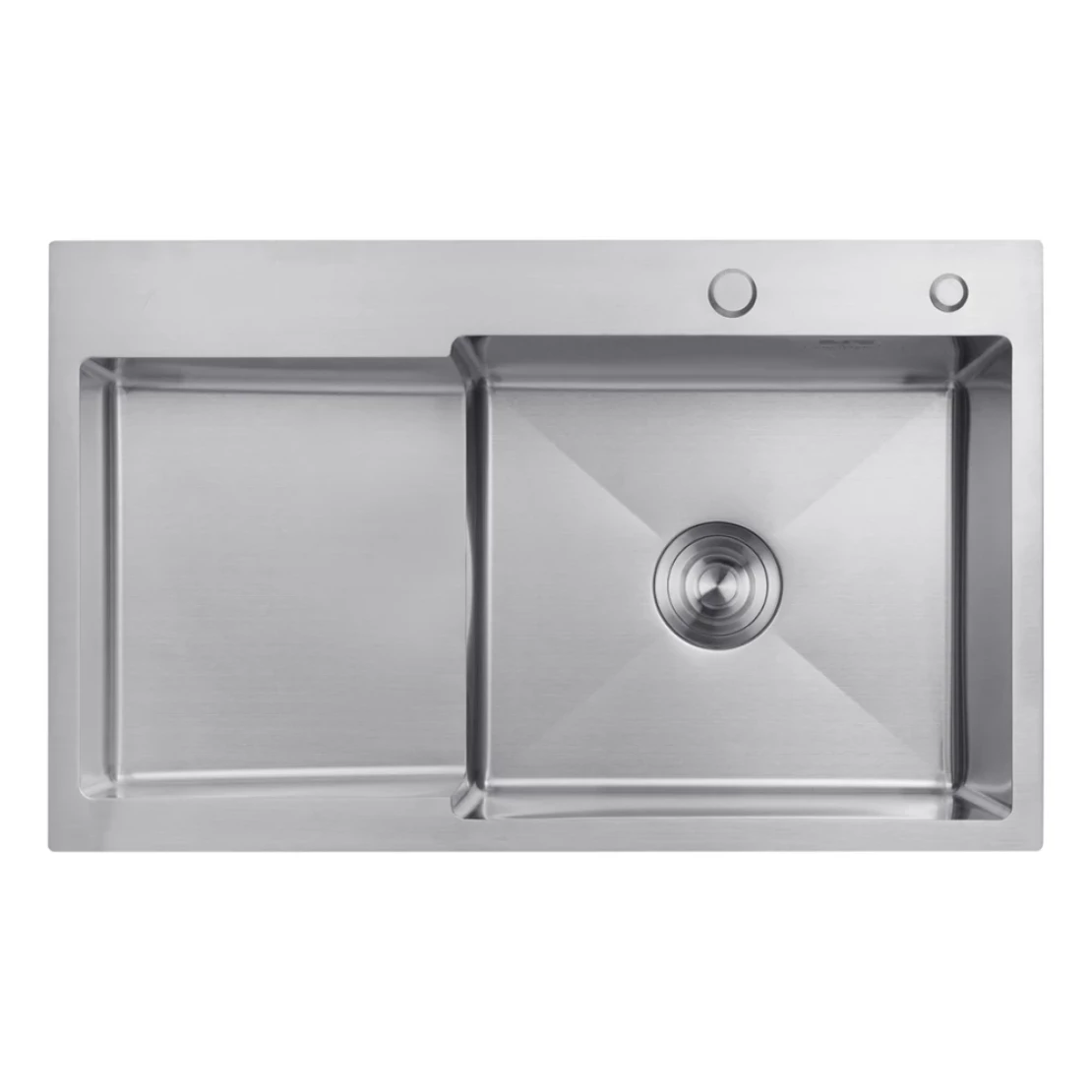 Мийка для кухні Kroner KRP Gebürstet 7848RHM 3/1 мм з нержавіючої сталі (CV030022) - фото 1 Мийка для кухні Kroner KRP Gebürstet 7848RHM 3/1 мм з нержавіючої сталі (CV030022) - фото 1