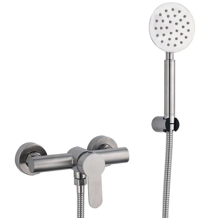 Смеситель для душа Aqua Compact из нержавеющей стали с шлангом и лейкой (SUS304_1025) - фото 5 Смеситель для душа Aqua Compact из нержавеющей стали с шлангом и лейкой (SUS304_1025) - фото 5