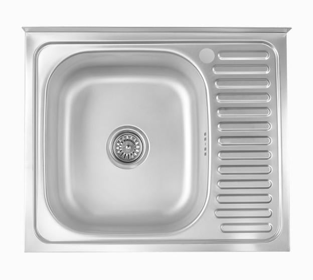 Мойка кухонная из нержавеющей стали левая 60x50 см 6 мм (30631929) Мойка кухонная из нержавеющей стали левая 60x50 см 6 мм (30631929)