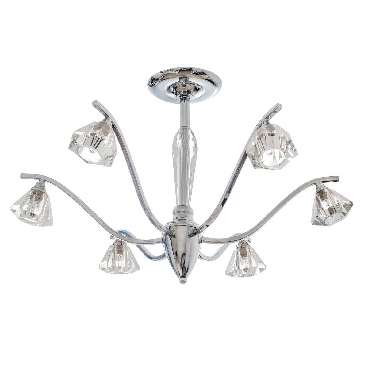 Люстра потолочная галогенная Brille BR-370S/6 CHR