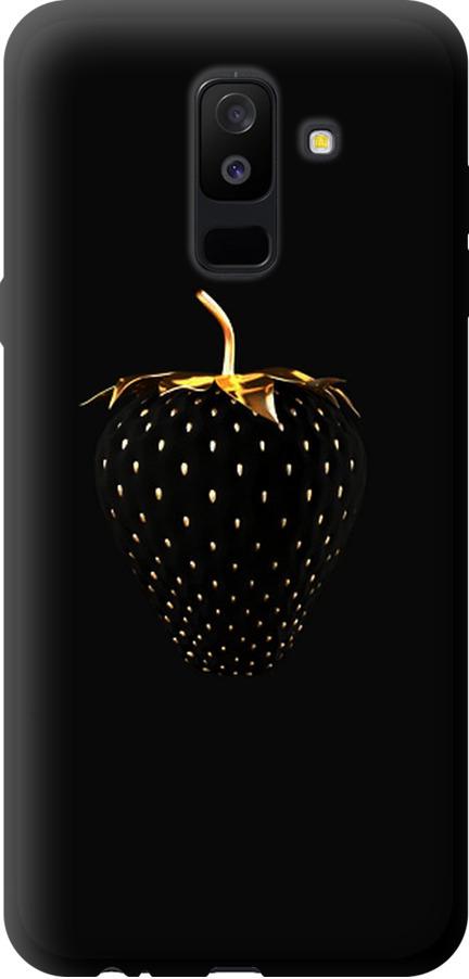 Чехол на Samsung Galaxy A6 Plus 2018 Черная клубника (3585b-1495-42517)