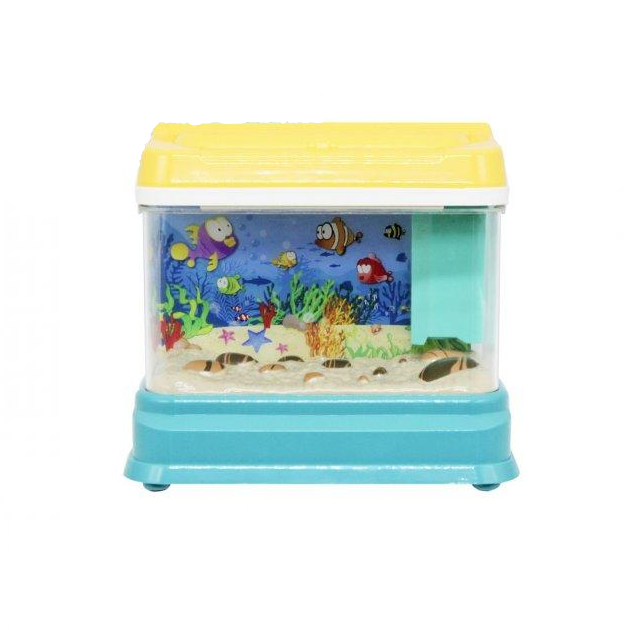 Игрушка для малышей Аквариум CY- 7077 B 24/2 магнитная рыбалка/подсветка/циркуляция воды/мелодия/2 режима работы/удочки/рыбки (165047)