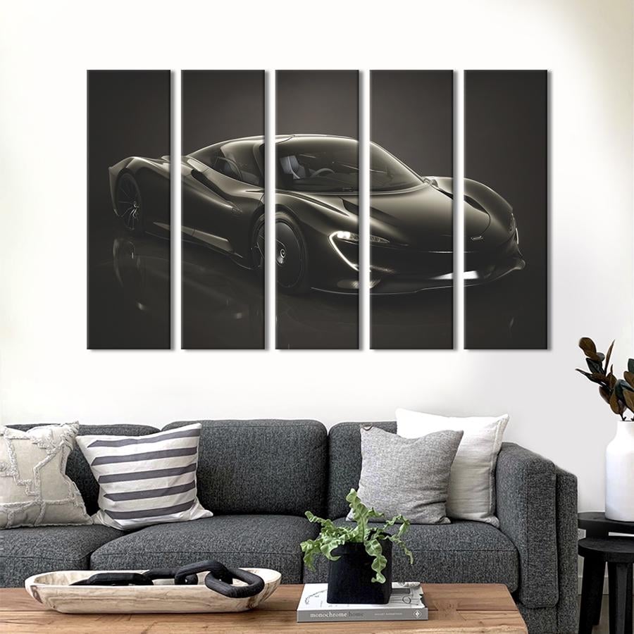 Картина на холсте Роскошный автомобиль McLaren Speedtail 132x80 см (1360-51)