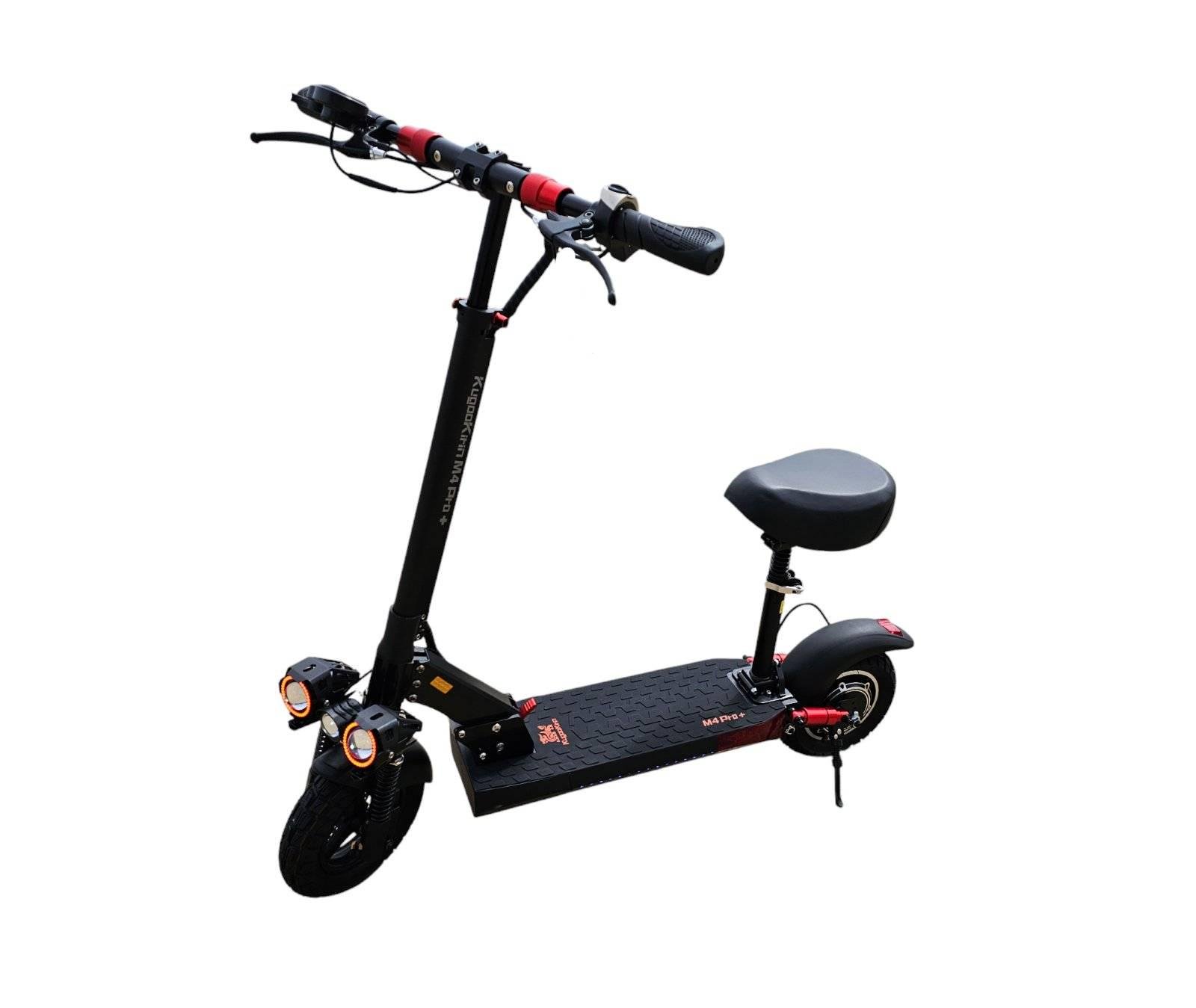 Электросамокат с сидением KugooKirin M4 PRO Plus 1000W 18Ah NFC ключи 3 фары