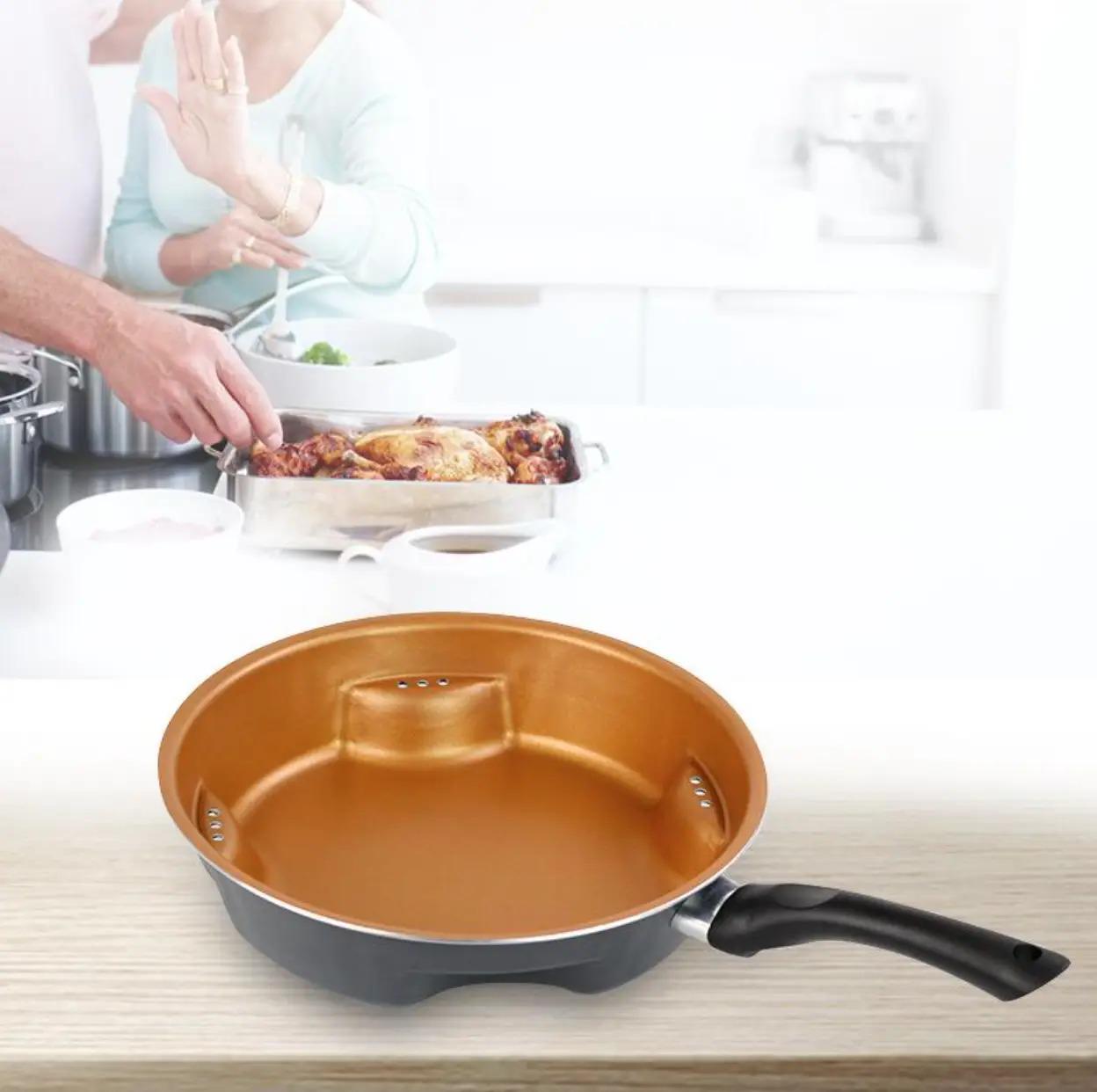 ᐉ Сковорода стальная воздушная Steel Air Fry Pan антипригарная (00700 ...