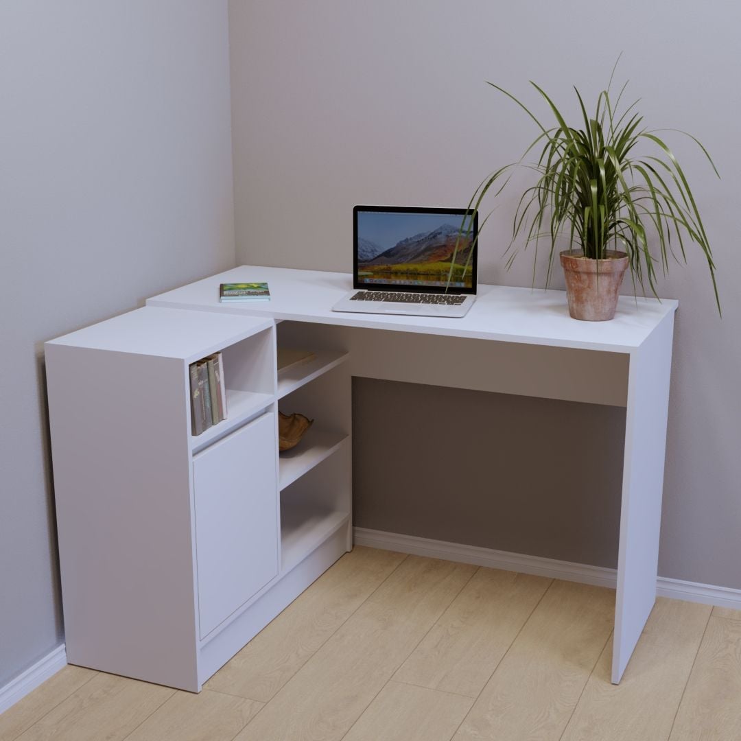 Компьютерный стол Тиса Мебель СП-113 Белый (66731798bbc24a0ff93f4572)