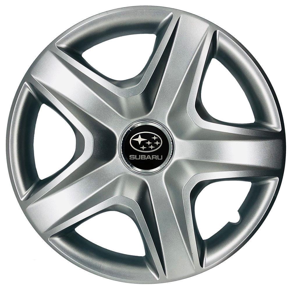 Колпаки SJS с логотипом Subaru 418 R16 4 шт. Серебряный (31009049)
