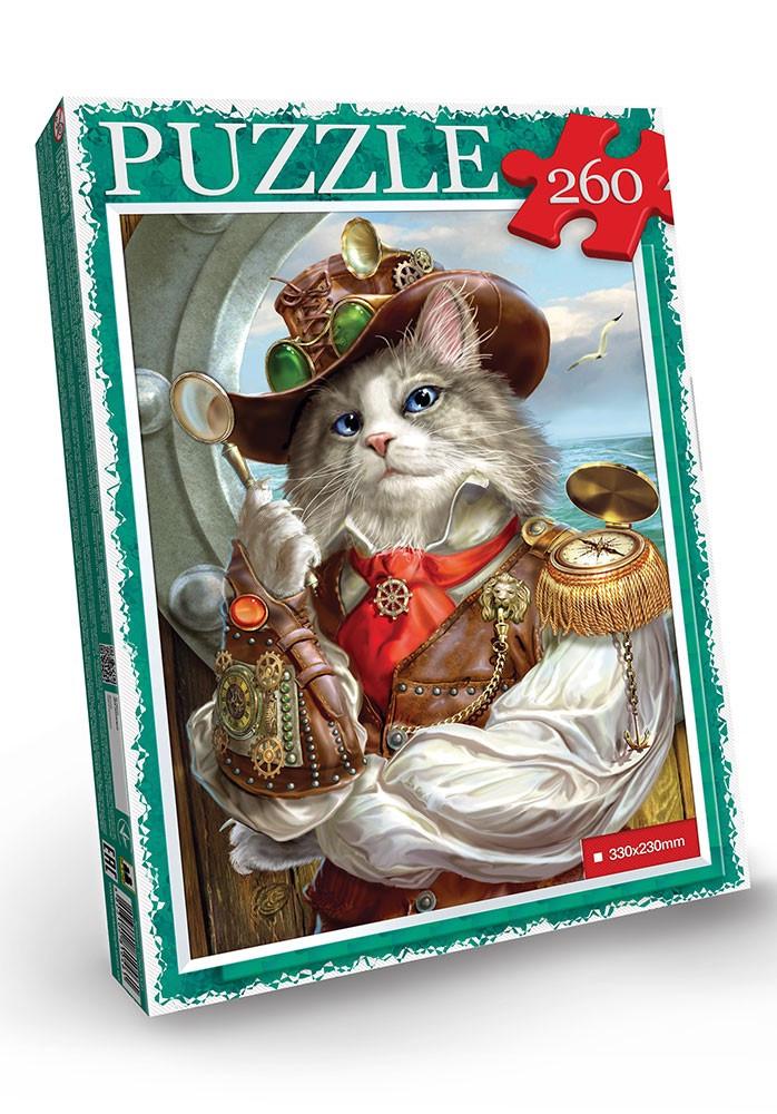 Пазлы детские Капитан Кот 330х230 мм 260 эл. Пазлы детские Капитан Кот 330х230 мм 260 эл.