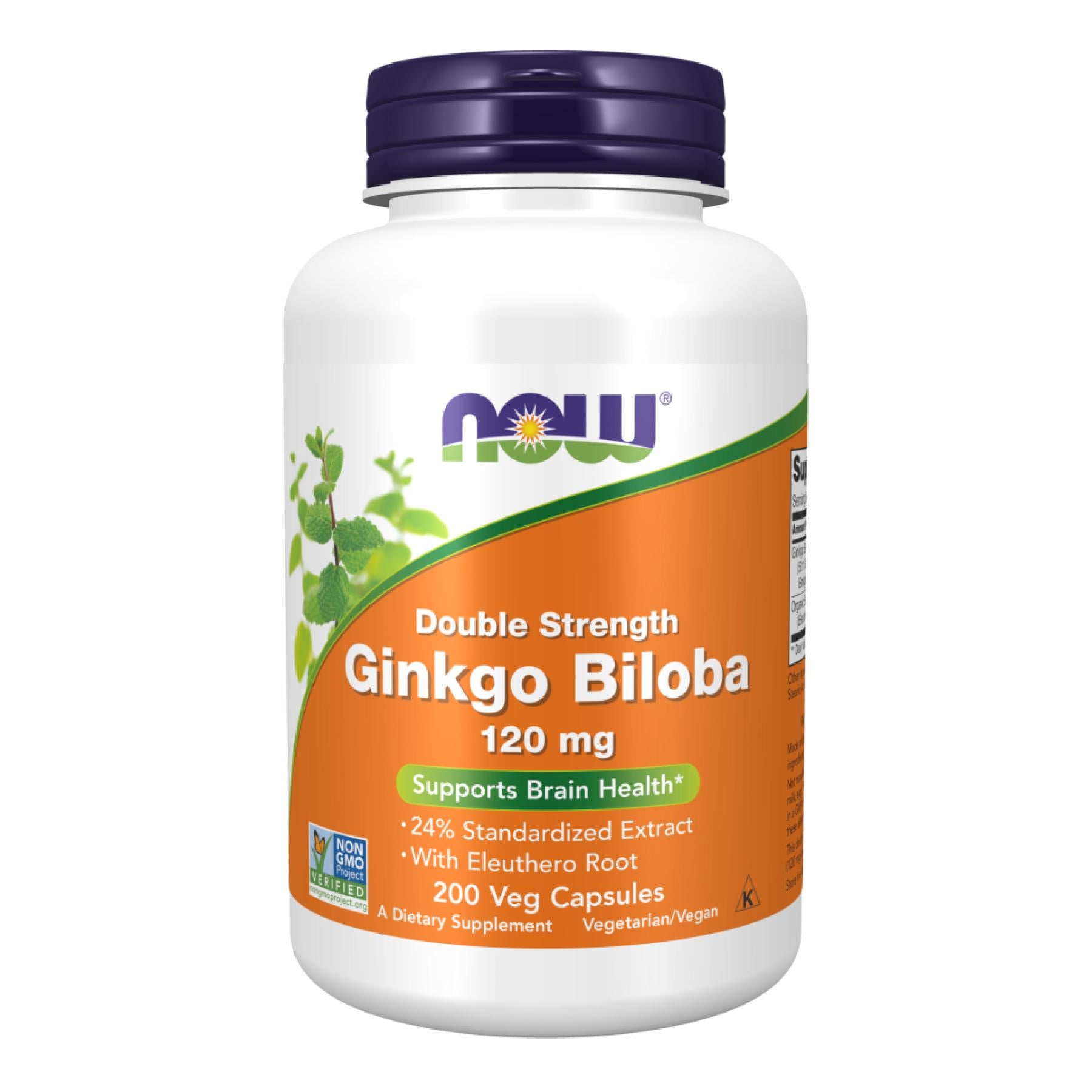 Натуральная добавка Ginkgo Biloba 120 mg 200 vcaps (2022-10-0708)