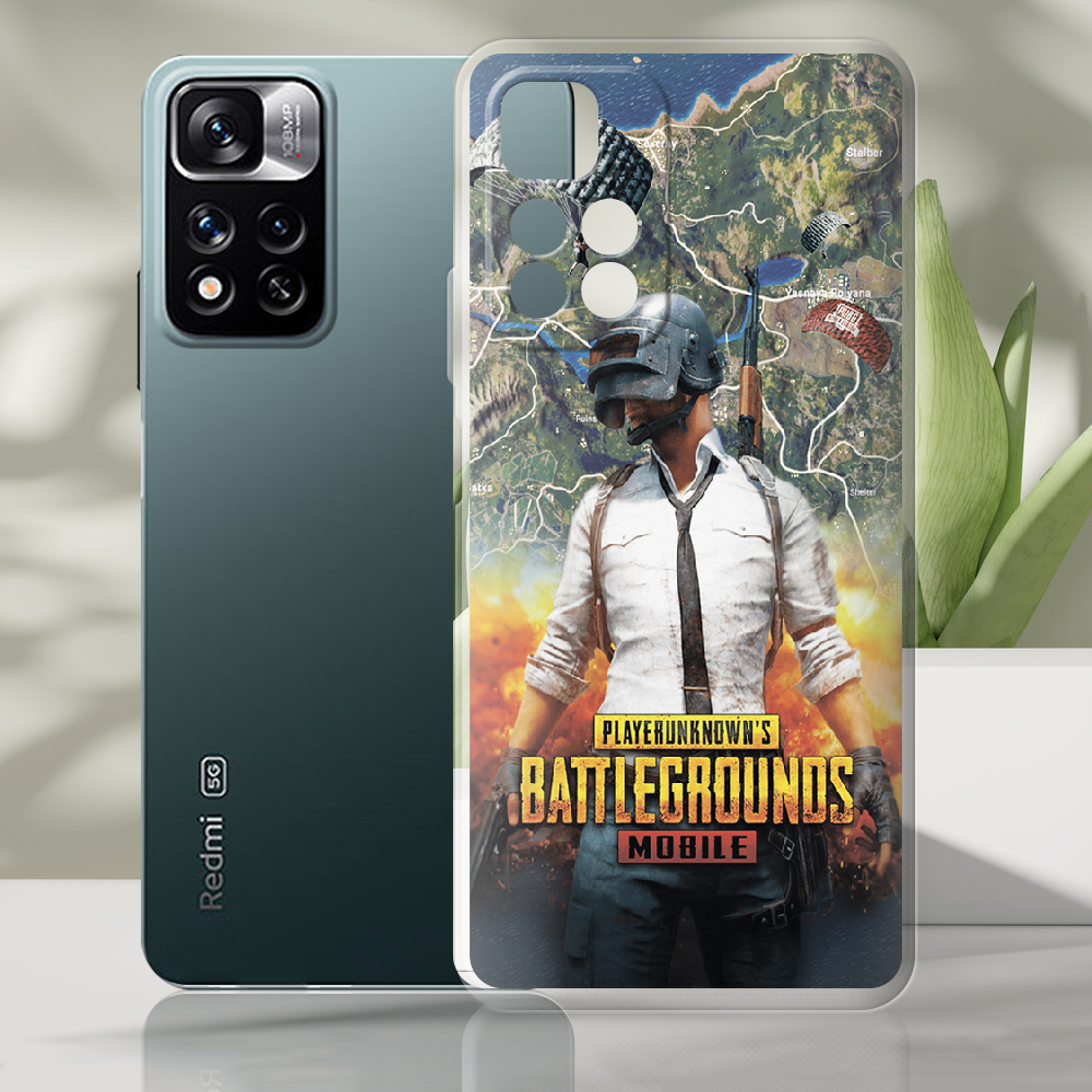 Чехол BoxFace Xiaomi Redmi Note 11 Pro Plus 5G PUBG Mobile Прозрачный силикон (44441-up2309-44441) - фото 2