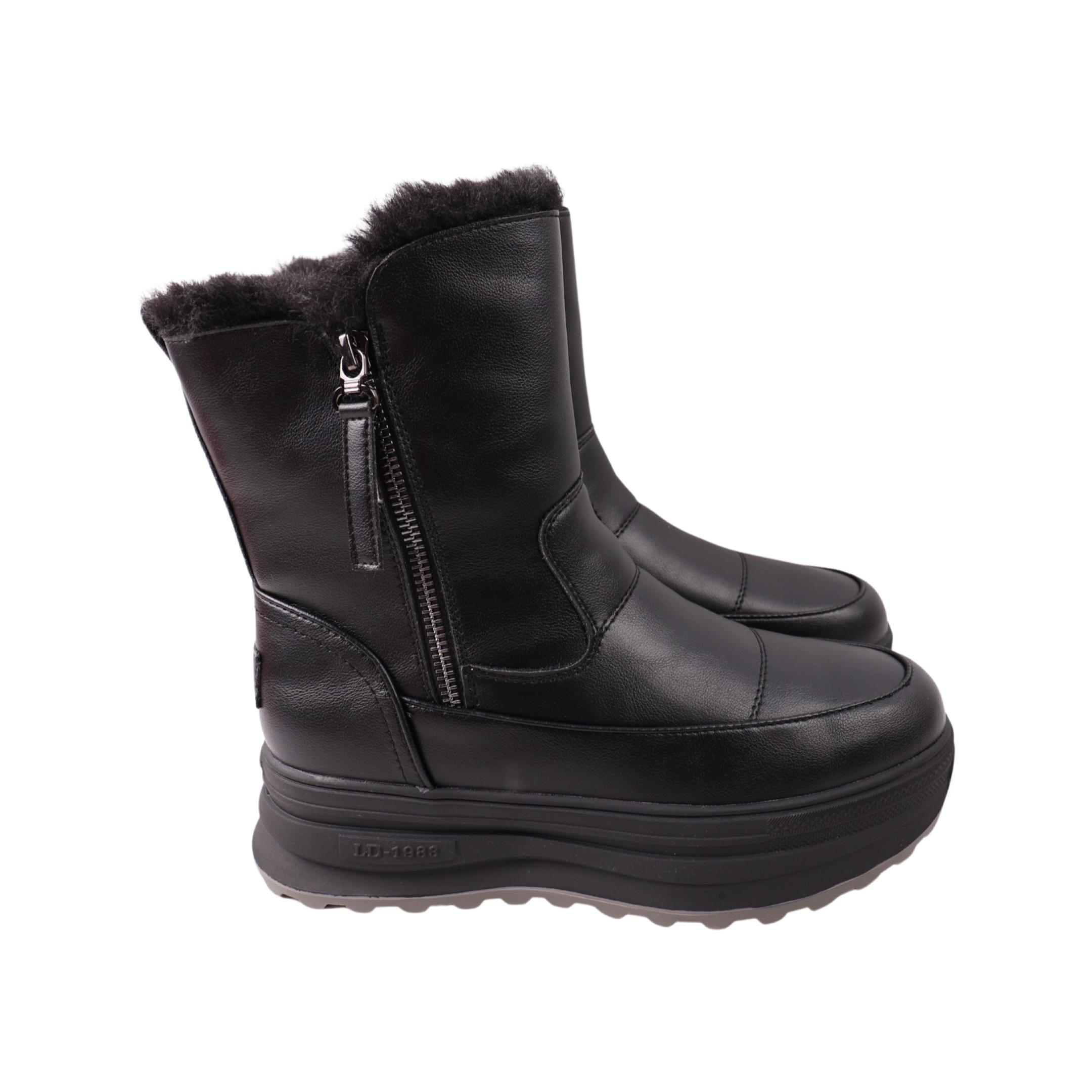 Ботинки женские Li Fexpert 1414-24ZHC натуральная кожа р. 38 Черный (29183416)