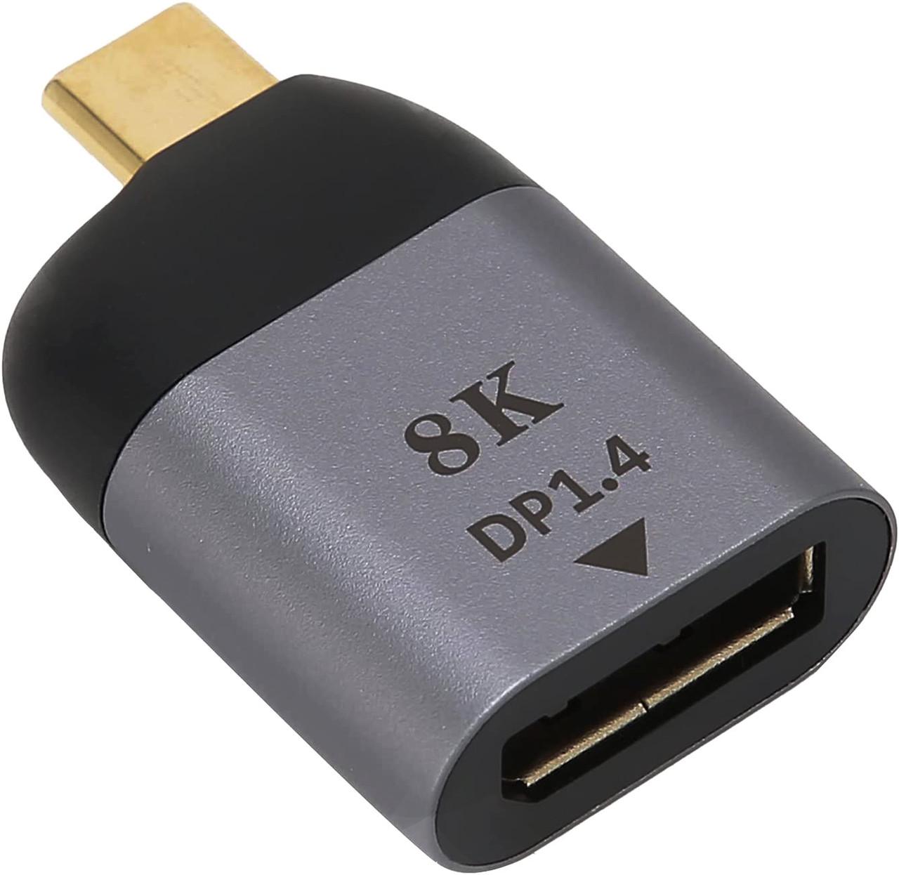 Адаптер Type-C на DisplayPort DP1.4 Addap UC2DP-01 для передачі 8 K/60 Hz відео Адаптер Type-C на DisplayPort DP1.4 Addap UC2DP-01 для передачі 8 K/60 Hz відео