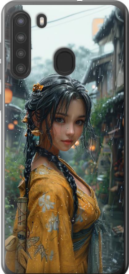 Чехол на Samsung Galaxy A21 Anime-girl (6133u-1841-42517)