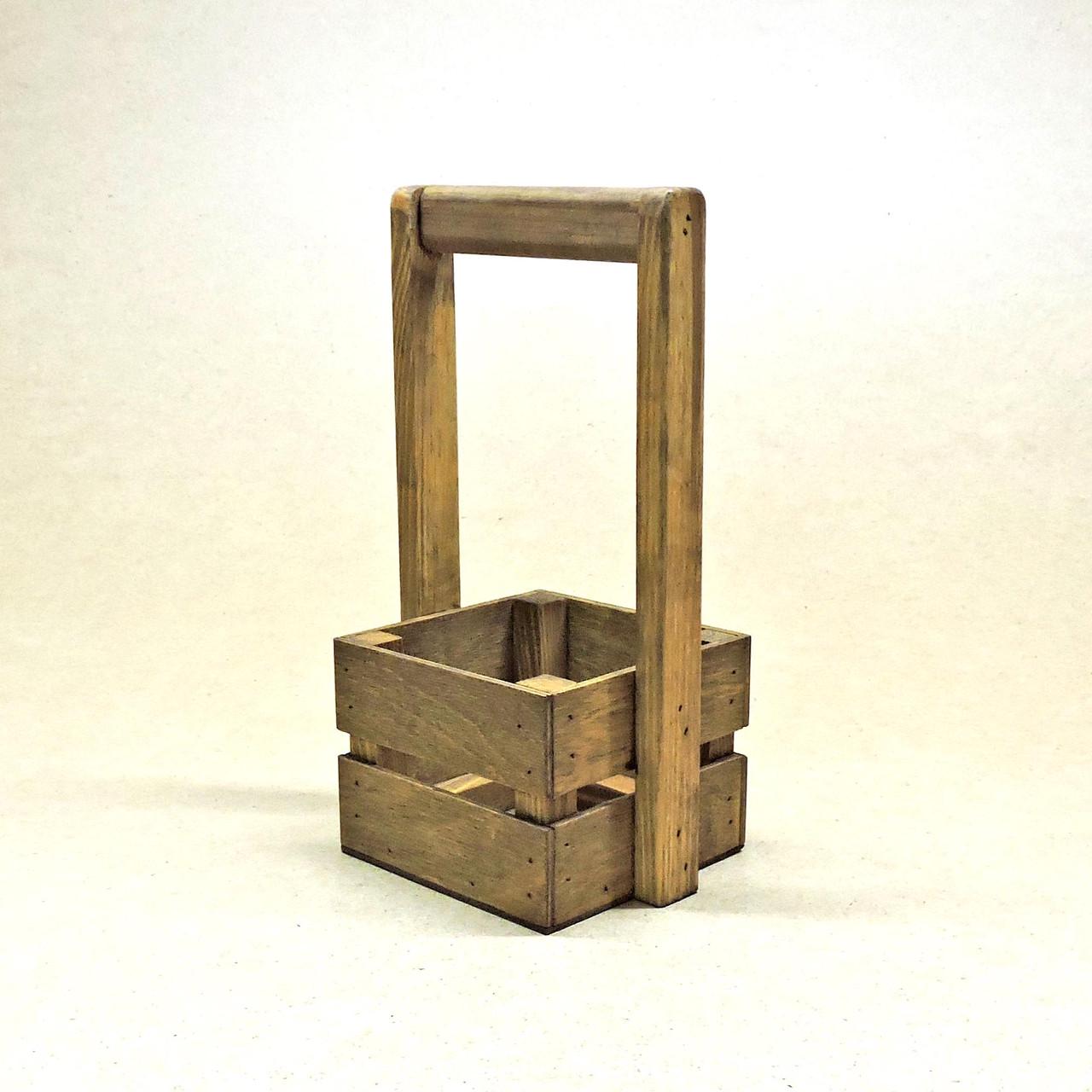 Корзинка подарочная из дерева Шервуд 12х12 см Капучино (ПДК-0021109) - фото 5 Корзинка подарочная из дерева Шервуд 12х12 см Капучино (ПДК-0021109) - фото 5