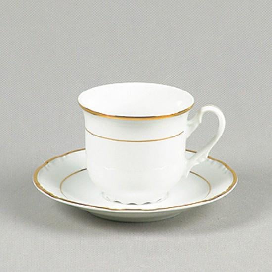 Чашка з блюдцем Thun Constance Золота обвідка 230 мл (00000001539)