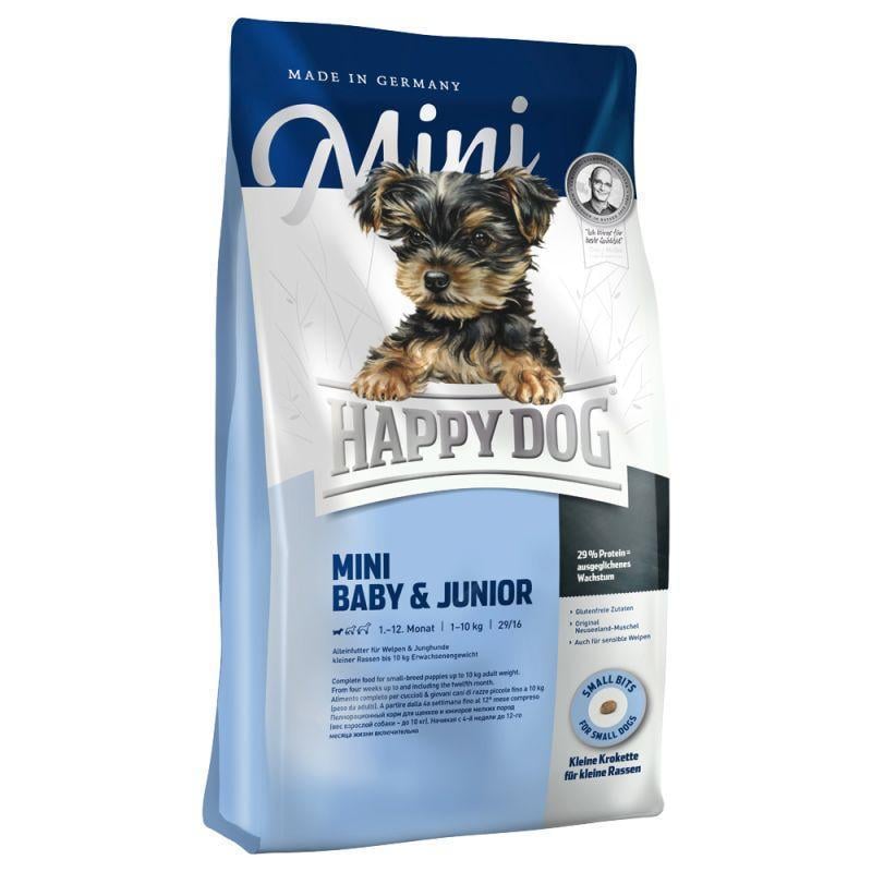 Корм Happy Dog Supreme Mini Baby Junior для щенков и собак малых пород 8 кг (60580)