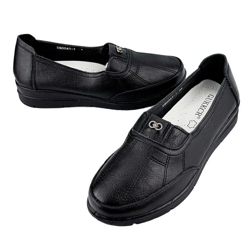 Мокасини жіночі шкіряні 2041-1 p. 40 25,5 см Чорний - фото 2