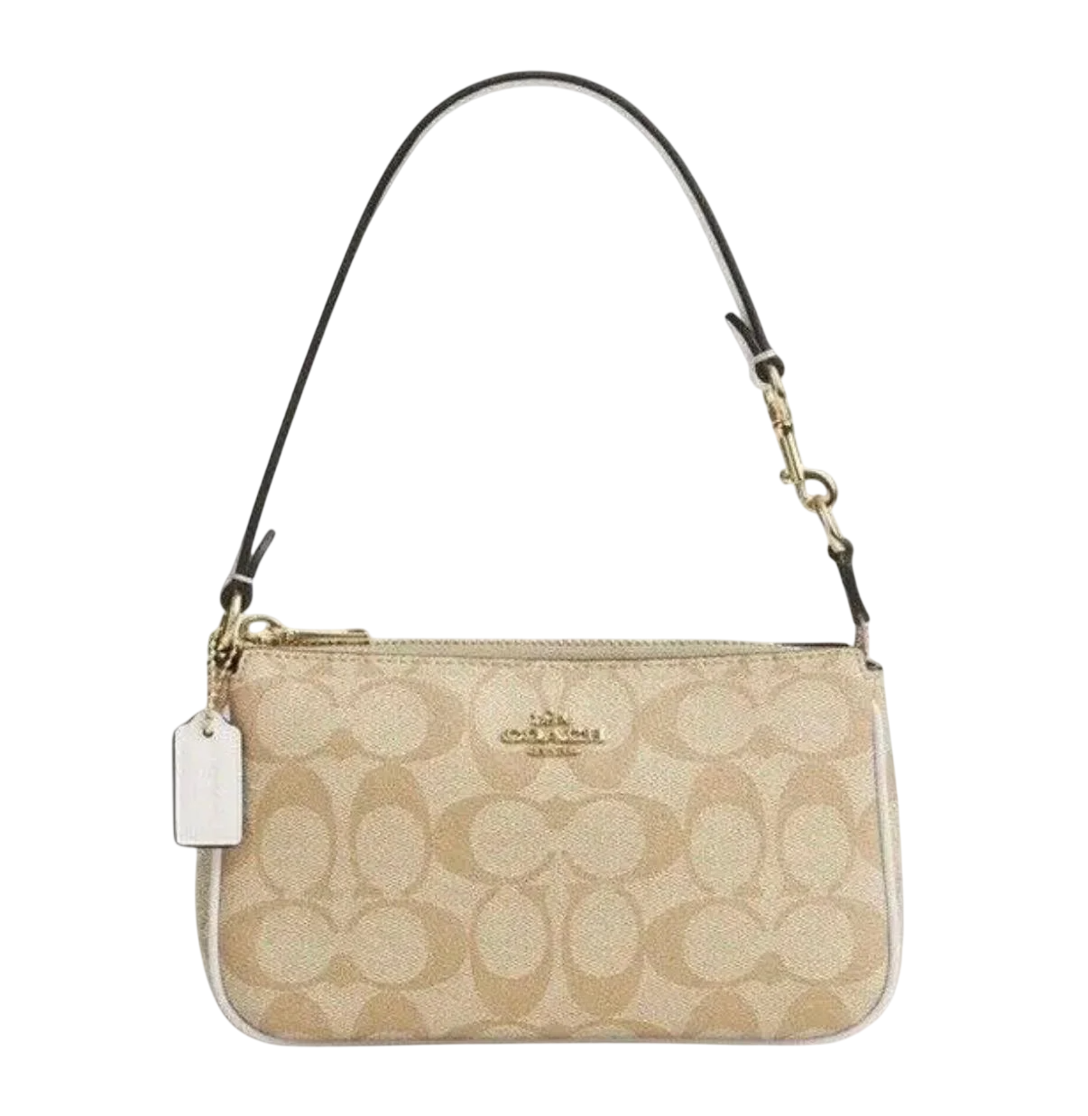 Сумка женская Coach Nolita 19 In Signature Canvas Light Khaki Chalk C3308 (2938449234)