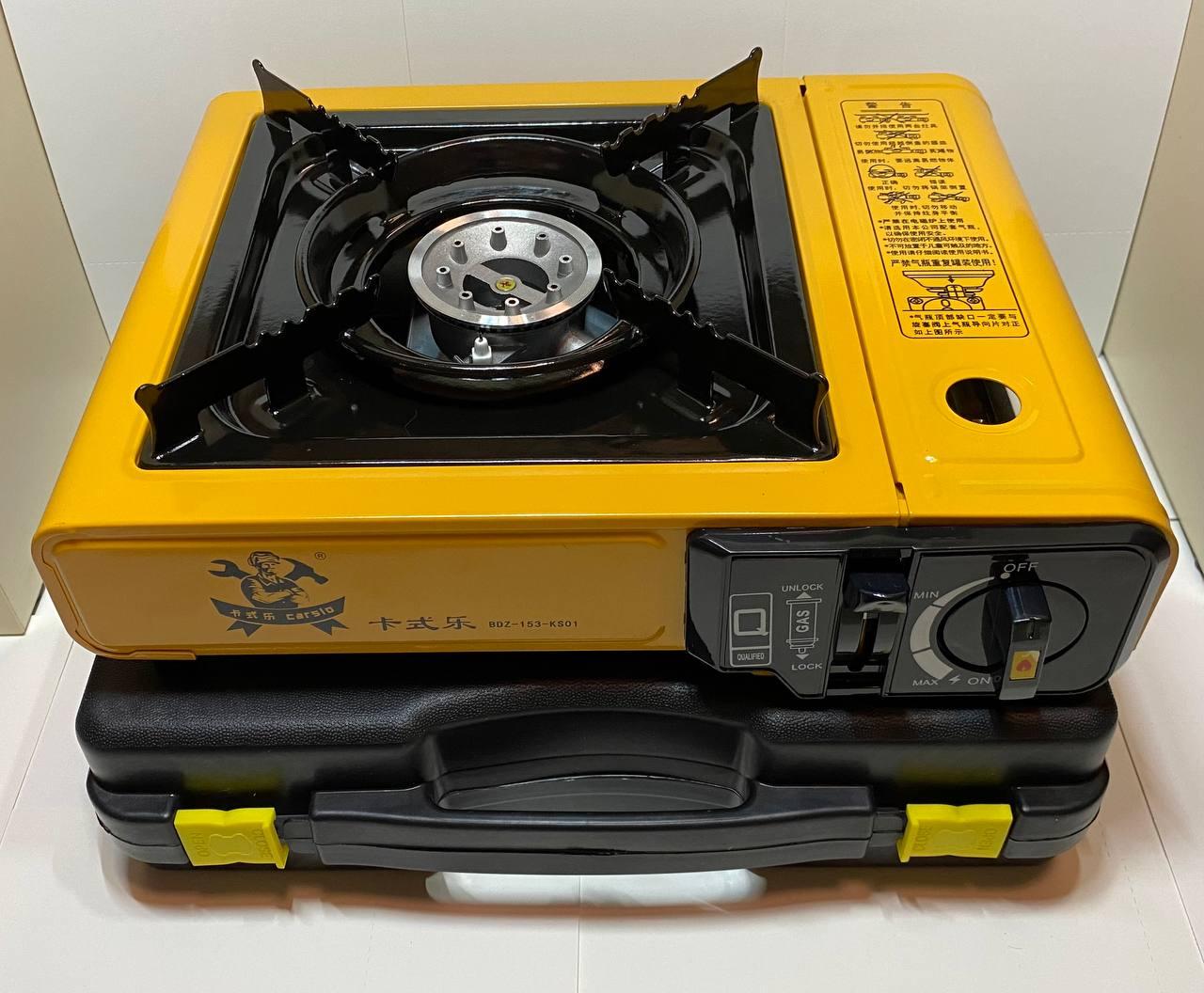 Плита газова одноконфорочна з п'єзопідпалом портативна в кейсі BDZ-153-KS01 - фото 2 Плита газова одноконфорочна з п'єзопідпалом портативна в кейсі BDZ-153-KS01 - фото 2