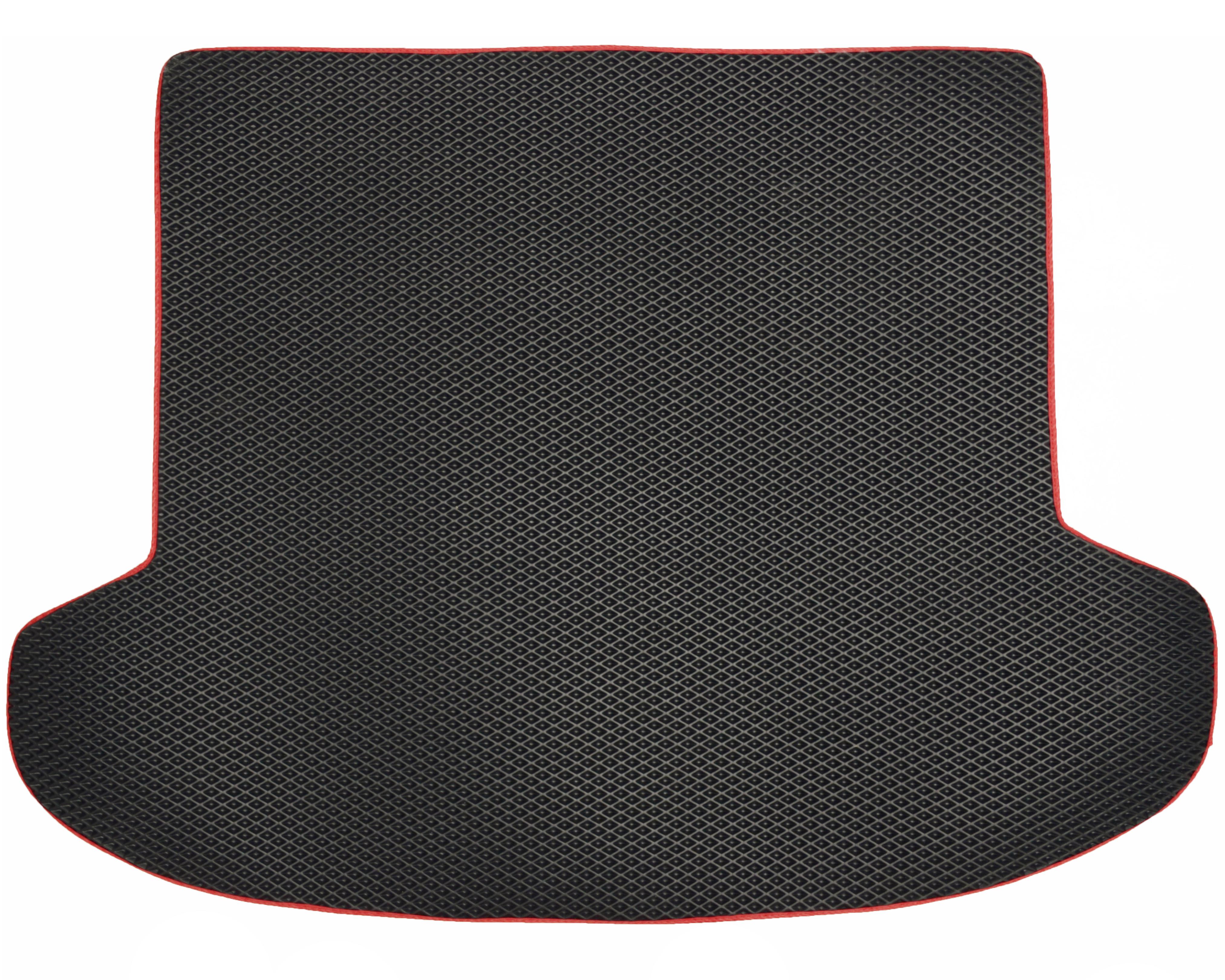 Коврик в багажник для Kia Ceed '06-12 универсал EVA-полимерный Черный с красной тесьмой