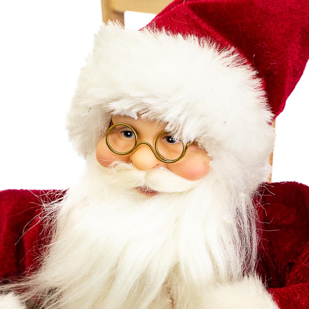 Фигурка декоративная Lefard Санта-Клаус в кресле-качалке 30 см (034NC) - фото 2 Фигурка декоративная Lefard Санта-Клаус в кресле-качалке 30 см (034NC) - фото 2