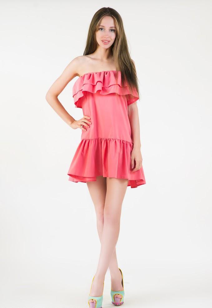 Платье женское Podium Lisa 21328-CORAL XL Коралловый