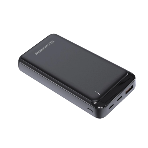 Повербанк ColorWay CW-PB200LPG3BK-PD 20W QC+PD slim 20000 mAh Чорний