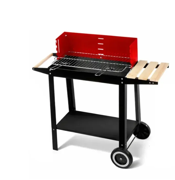 Мангал угольный Gordon на колесах с аксессуарами 87х35х80 см (WGR-01)