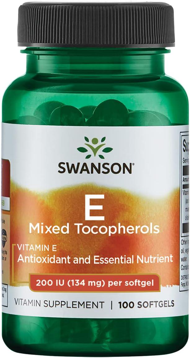 Витамин Е Swanson Vitamin E Mixed Tocopherols 200 IU 100 Sgels Витамин Е Swanson Vitamin E Mixed Tocopherols 200 IU 100 Sgels