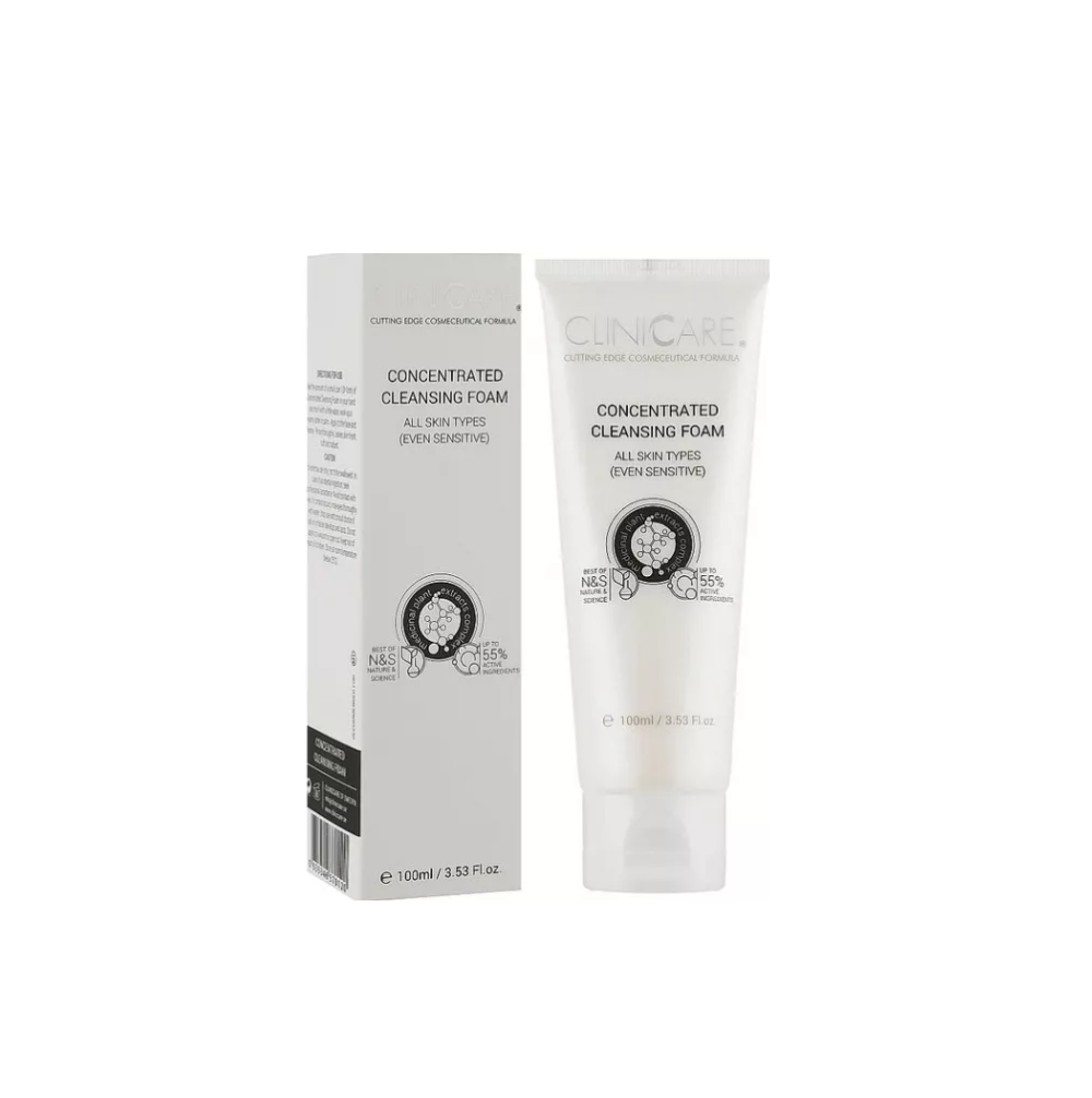 Пінка для вмивання концентрована очищувальна ClinicCare Concentrated Cleansing Foam 100 мл Пінка для вмивання концентрована очищувальна ClinicCare Concentrated Cleansing Foam 100 мл