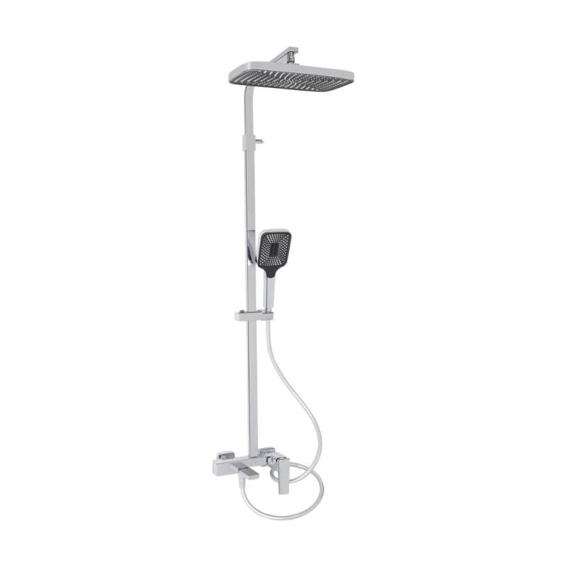 Душова система Qtap Gemini 51103KNC з поворотним змішувачем латунна Хром (SD00049591) Душова система Qtap Gemini 51103KNC з поворотним змішувачем латунна Хром (SD00049591)