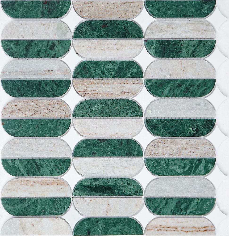 Мозаика мраморная Mozaico de Lux CL-MOS CCLAYRK25004 (004549)